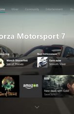 Xbox One Spiel startet nicht Xbox One Dashboard mit Forza Motorsport 7