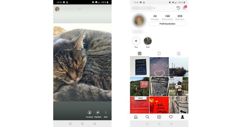 Instagram Story als Highlight mit Cover Instagram Story als Highlight mit Cover